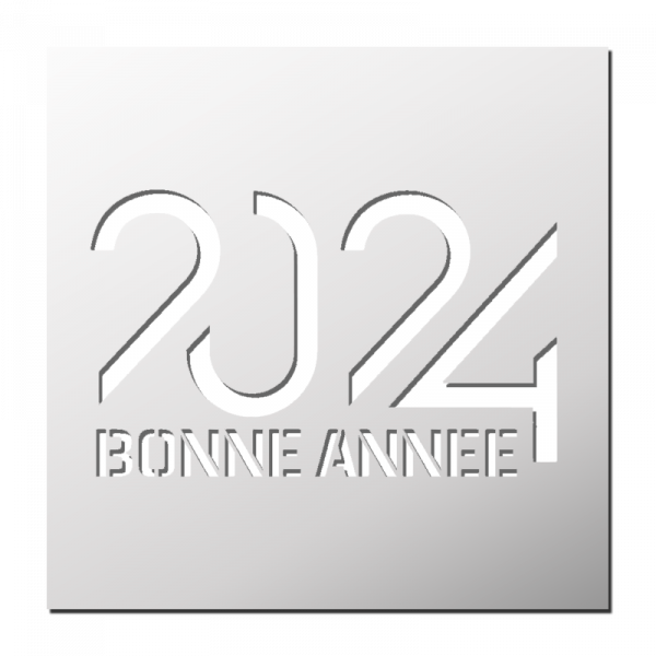 Pochoir Bonne Année 2024