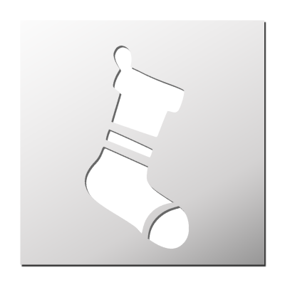 Pochoir Chaussette de Noël