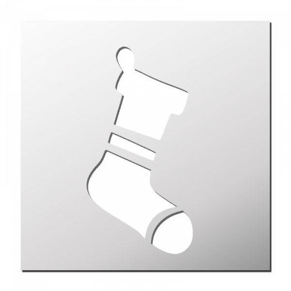Pochoir Chaussette de Noël