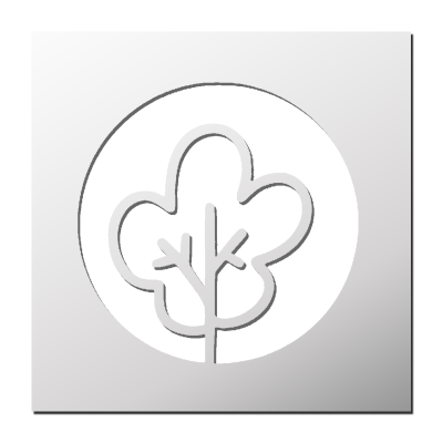 Pochoir Feuille