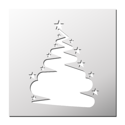 Pochoir Sapin de Noël
