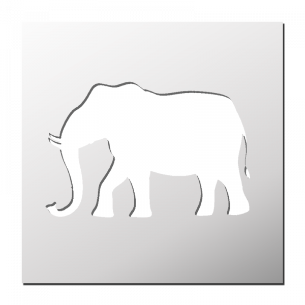 Pochoir Elephant