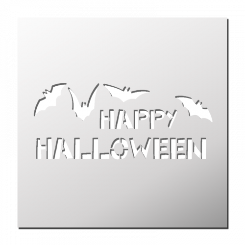 64 Pochoirs D'Halloween Réutilisables - 7.6x7.6 Cm, Modèles Fantômes, Citrouilles, Chauves-Souris... - 5