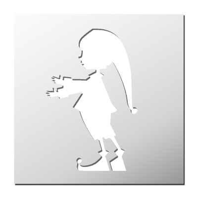 Pochoir Lutin