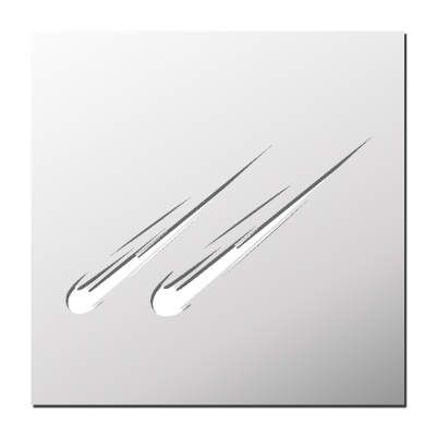 Pochoir Météorites