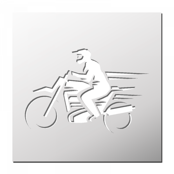 Pochoir Moto Cross