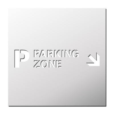 Pochoir Parking Zone