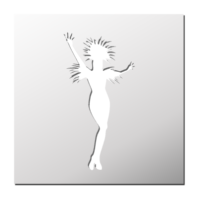 Pochoir Danseuse Brésilienne