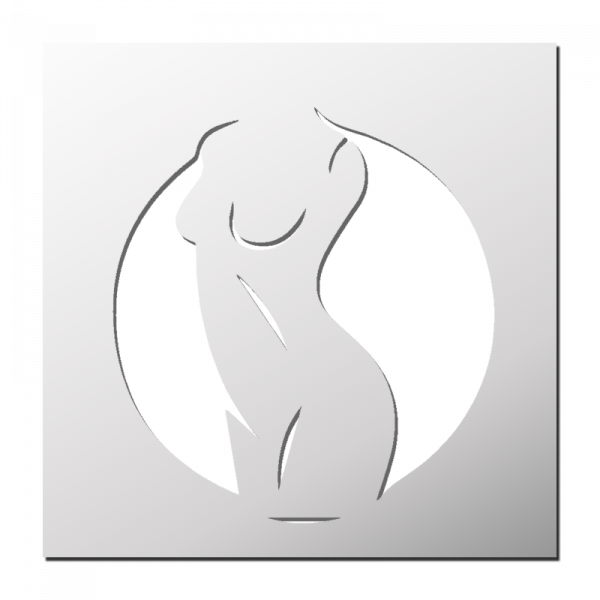 Pochoir Silhouette d'une Femme