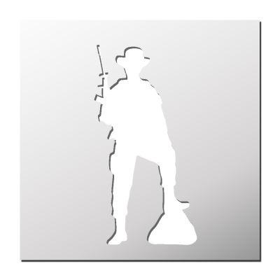 Pochoir Soldat
