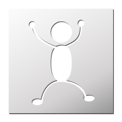 Pochoir Sticky Man