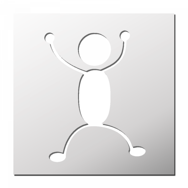 Pochoir Sticky Man