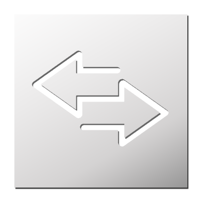 Pochoir Double Flèches