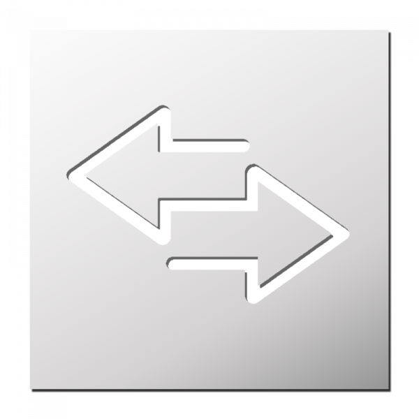 Pochoir Double Flèches