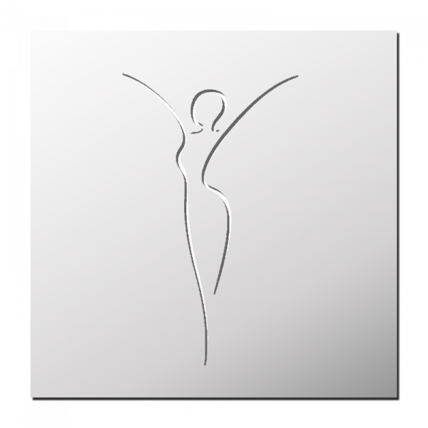 Pochoir Silhouette d'une femme