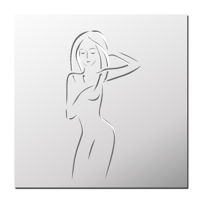 Pochoir Femme nue