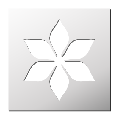 Pochoir Fleur