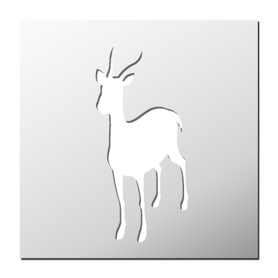 Pochoir Gazelle