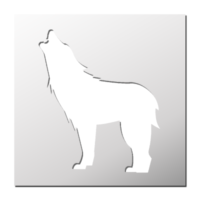 Pochoir Loup