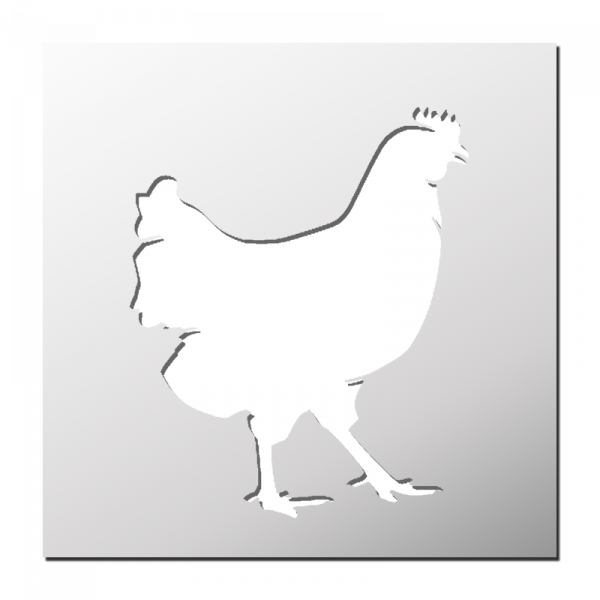 Pochoir Poule