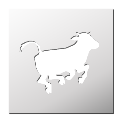 Pochoir Vache