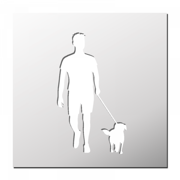 Pochoir Balade du chien