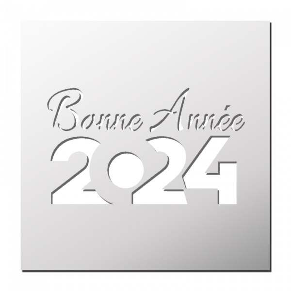 Pochoir Bonne Année 2024