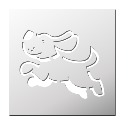 Pochoir Chien