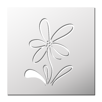 Pochoir Fleur
