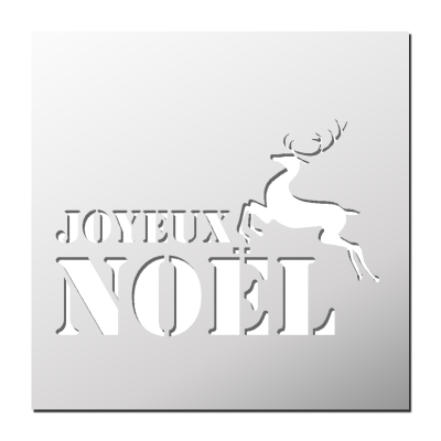 Pochoir Joyeux Noël