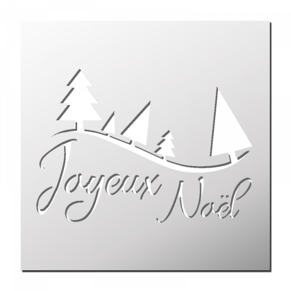 Pochoir Joyeux Noël