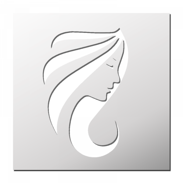 Pochoir Visage d'une femme