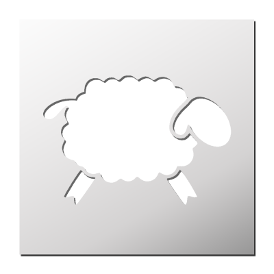 Pochoir Mouton