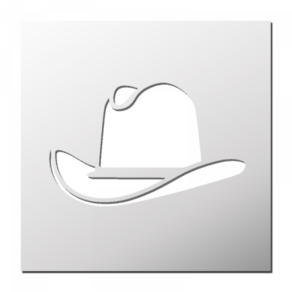 Pochoir Chapeau de Cowboy