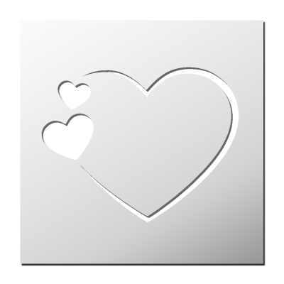 Pochoir Coeur