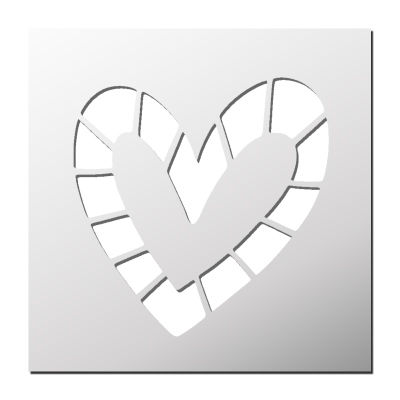 Pochoir Coeur