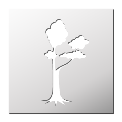 Pochoir Arbre