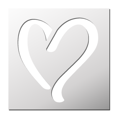 Pochoir Coeur