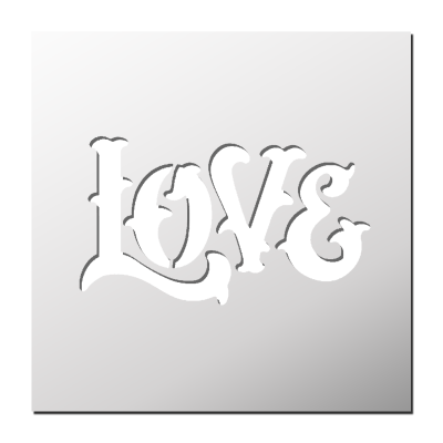 Pochoir LOVE