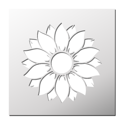 Pochoir Fleur