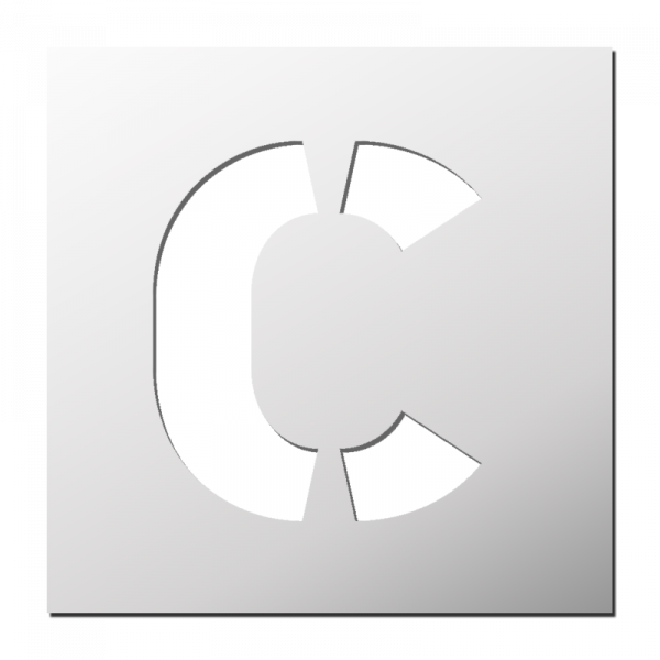 Pochoir Lettre C
