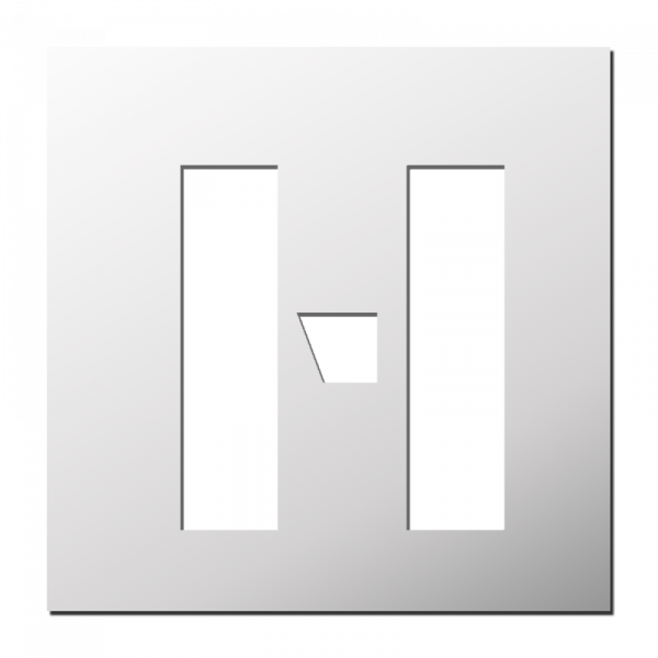 Pochoir Lettre H