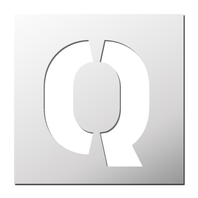 Pochoir Lettre Q