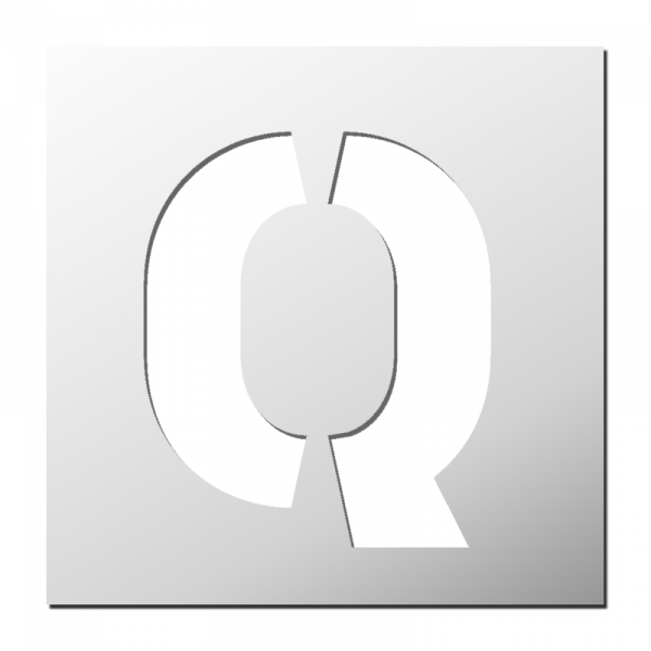 Pochoir Lettre Q