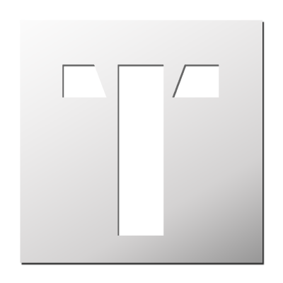 Pochoir Lettre T