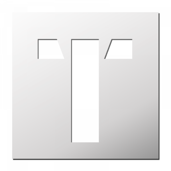 Pochoir Lettre T