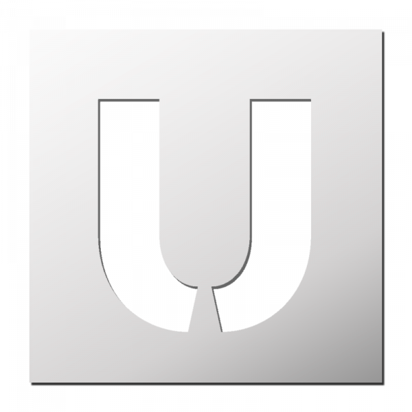 Pochoir Lettre U