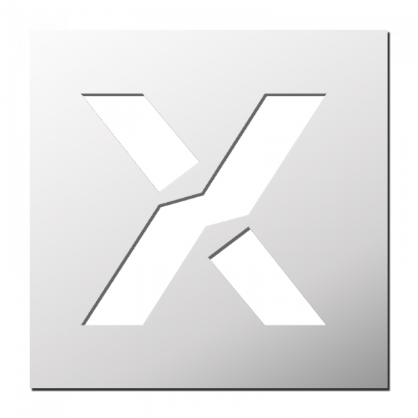 Pochoir Lettre X