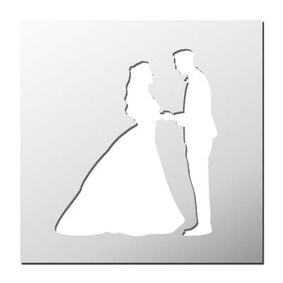 Pochoir Mariage