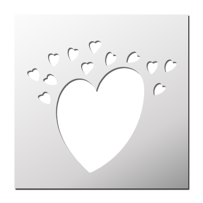 Pochoir Petits Coeurs